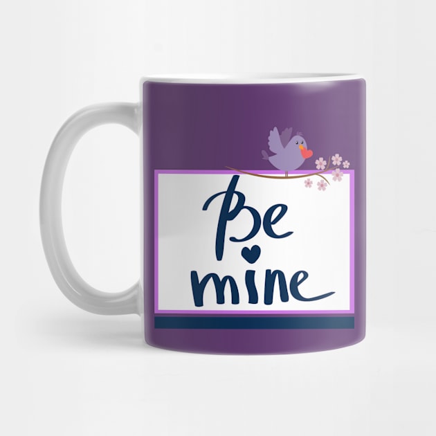 Be mine - Purple LOVE Bird by O.M design